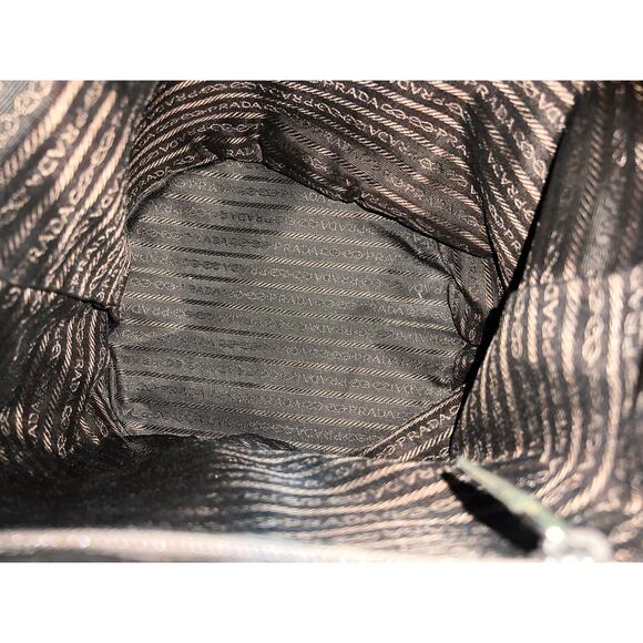 Prada Brown Nylon Drawstring Bucket Bag Authentic , Dust Bag Authenticity Card main image 12